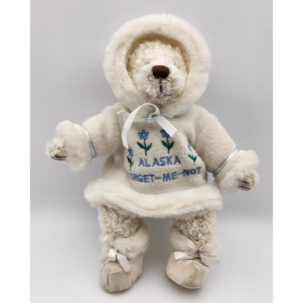 Arctic‎ Circle Alaska Forget Me Not Bear 10" Plush Soft Toy Stuffed Animal